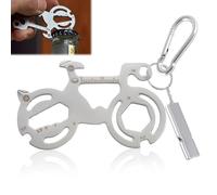 DGUSO Llavero Multiherramienta Bicicleta 12 en 1 con Tubos de Aluminio para Montaña, Senderismo y Camping