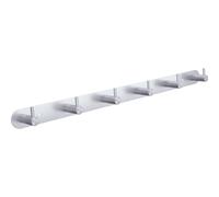 DGYB Perchero de pared con 6 ganchos de níquel cepillado, montaje en pared, acero inoxidable, colgador de toallas de 16 pulgadas para baño, dormitorio, vestíbulo, entrada