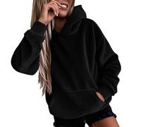 DGZTWLL Camisetas para mujer del Reino Unido, camisetas para otoño e invierno, manga larga, cuello redondo, suéteres de gran tamaño, clásicos, casuales, ajuste regular, suéteres para mujer, Negro, 3XL