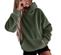 DGZTWLL Camisetas para mujer del Reino Unido, camisetas para otoño e invierno, manga larga, cuello redondo, suéteres de gran tamaño, clásicos, casuales, ajuste regular, suéteres para mujer, verde