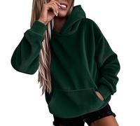 DGZTWLL Camisetas para mujer del Reino Unido, camisetas para otoño e invierno, manga larga, cuello redondo, suéteres de gran tamaño, clásicos, casuales, ajuste regular, suéteres para mujer, verde, 3XL