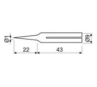 DH 03.047/25/10/PLD PUNTA LARGA DURACIøN MOD.47 25W 1MM.