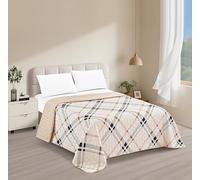 DH DREAMER HOME Colcha Bouti Reversible Estampada para Cama 90-105 de Dibujo Estampado Tamaño 220 x 260 cm - Edredón Ligero de Entretiempo, Cubrecama Decorativo Suave y Transpirable para Dormitorio