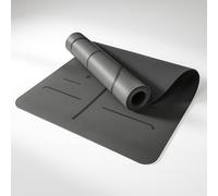 DH DREAMER HOME Esterilla de Yoga Medida XL de PU de Color Gris - Base de caucho natural antideslizante, Antidesgarro, Antibacteriana y Hipoalergénico - 183cm x 61cm x 5mm - 3.3KG