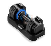 DH FitLife 2026 Nuevo Mancuerna Ajustable (1 Unidad) - 18 Niveles de Peso de 2,5 a 25 KG | Mancuernas Compactas con Ajuste Rápido | Pesa Ajustable para Hombres y Mujeres | Ideal para Gimnasio en Casa