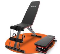 DH FitLife Banco de Pesas Plegable 8 en 1 | Banco de Entrenamiento para Cuerpo Completo en Casa | Banco Ajustable y Inclinado, Entrenador de Abdominales para el Gimnasio en Casa