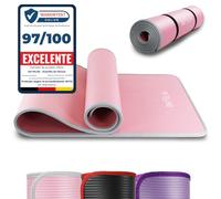 DH FitLife Esterilla Fitness NBR 183×61 cm, 10 mm para Yoga y Entrenamiento | Antideslizante｜Alta densidad｜Buena amortiguación｜Correa incluida｜Fácil de enrollar