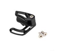 DH Guía de cadena de montaje directo tipo E Montaje de desviador frontal 1X Cadena para plato redondo 30T-40T y ovalado 30T-38T con reducción de ruido de rodillo de nailon (negro)
