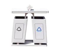 Dh2yjnbf3 Cubo Basura Exterior Bote de Basura Metal for Creatividad al Aire Libre, Lugar escénico, área pública, Cubo Doble Caja Papelera Exterior