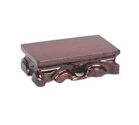 Dh2yjnbf3 Decoración del hogar Base rectangular de madera tallada con raíz for jarrón, pedestal for exhibición plantas bonsái Aplicación en interiores(XXL)