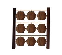 Dh2yjnbf3 Elegante Organizador de aretes Estante exhibición joyería madera 18/40 agujeros Soporte Torre for, tienda accesorios fotografía al por menor, color roble Organizador(Pequeño)