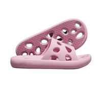 Dh2yjnbf3 Fashion Unisex Shower Shoes Soft Lightweight Bath Slippers with Drainage Holes Quick Dry Non Slip Indoor Outdoor Use(Pink,Alpha Small)