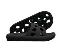 Dh2yjnbf3 Fashion Unisex Shower Shoes Soft Lightweight Bath Slippers with Drainage Holes Quick Dry Non Slip Indoor Outdoor Use(Negro,Alpha XX-Large)
