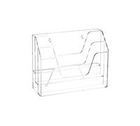 Dh2yjnbf3 Librería Estantería de Escritorio acrílica Transparente escalonada, Caja Almacenamiento for el hogar y la Oficina montada en Pared Estante para Libros