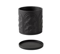 Dh2yjnbf3 Macetero Nordic Minimalist Ceramic Planters: Unique and Creative Vases Designed For The Living Room Jardín(Negro,Pequeño)