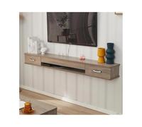 Dh2yjnbf3 Moderno Estante Flotante for TV, Mueble de Pared, estantes flotantes con Puerta, Consola Multimedia Consola de TV(Grande)