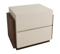 Dh2yjnbf3 Moderno Mesita de Noche con Suelo Doble cajón for organización Almacenamiento en Dormitorio Dormitorio(Bruin,Grande)