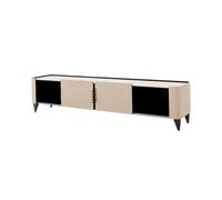 Dh2yjnbf3 Moderno Mueble de TV Moderno y Sencillo Gran Capacidad, encimera Cuero, Mueble Almacenamiento for Sala Estar Consola de TV