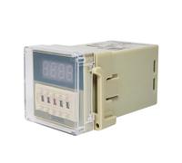 DH48S-2ZH Interruptor de relé de retardo de tiempo DC24V 12V 0.01S-99H99M Relé temporizador de retardo programable con LED digital AC220V 380V SPDT VaneAims(AC220V)