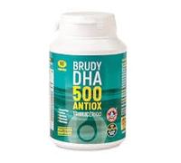 DHA 500 Antiox Brudylab 90 Cápsulas - Pack de 2 Unidades, Formato Ahorro de Ácido Docosahexaenoico de Alta Biodisponibilidad y Sinergia Antioxidante. Brudy