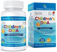 DHA para niños, 250mg Omega-3 Fresa - 360 mini cápsulas blandas