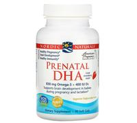 DHA Prenatal, 830mg Omega-3 + 400 UI D3 Fresa - 90 cápsulas blandas