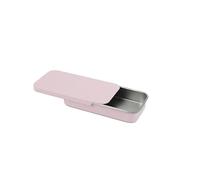 DHAEY 50 unids/Pack Caja de Lata pequeña vacía Rectangular de Metal para Estuches de píldoras de joyería Caja de Almacenamiento de contenedor de cosméticos pequeña portátil para Dulces-Rosa Claro