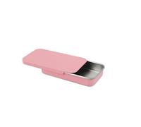 DHAEY 50 unids/Pack Metal Rectangular vacío Mini Caja de Lata para joyería pastilleros portátil pequeño contenedor de cosméticos Caja de Almacenamiento para Caramelo-Rosa