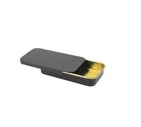 DHAEY 50 unids/Pack Metal Rectangular vacío Mini Caja de Lata para joyería pastilleros portátil pequeño contenedor de cosméticos Caja de Almacenamiento para Caramelo-Negro