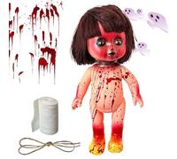 D'Halloween Effrayante - Jouet De Décoration Effrayant De 30,5 Cm, Ornement Hanté Pour Chambre À Coucher Intérieure, Salon, Exposition Extérieure Effrayante Dans La Cour De Fête Avec Costume Dé