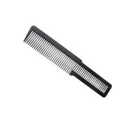 Dhanishka Peine profesional antiestático de carbono duro para corte de cabeza plana, peines negros para peluquería y corte de pelo, paquete de 2