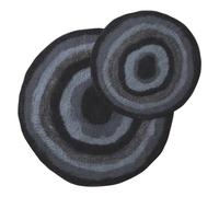 Dharma Dog Karma - Alfombra cómoda para Perros y Gatos, cómoda y Duradera, Ideal para Interiores, Color Negro, Talla M, 66 x 66 cm, diseño ágata