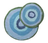 Dharma Dog Karma Cat - Alfombra cómoda ágata para Perros y Gatos - Comodidad óptima y diseño Elegante - Ideal para Interior - Color Azul, Talla M 66 x 66 cm