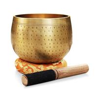 DharmaObjects - Juego de cojín tibetano para meditación Gong