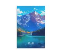 DHBANEIOK Banff Canada Landscape Cuadro En Lienzo Cuadros Decoracion Pinturas Murales Cuadros Modernos Impresiones De Lienzo Para Dormitorio Salon Poster De 16x24inch(40x60cm)