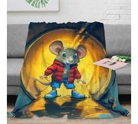 DHBANEIOK Ratón Mantas Temáticas Mantas De Moda Impresas En 3D Ropa De Cama Ornamental Lanzamiento De Mantas Ligero Y Cómodo Peluche Sofás, Sillas, Adultos Y Niños 80x90inch(200x230cm)