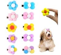 DHER 10 Pieces Clips de Pelo para Mascotas Clips para Mascotas pequeñas Clips de Pelo para Perros Pet Hair Clips Pequeños Clips para Pelo de Animales Super Lindo Tocado para Perro (C)
