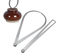 DHER Calibradora De Arcilla Herramienta Medir La Escultura De CeráMica De Arcilla Calibradores Internos Y Externos De Grado Industrial Herramientas De MedicióN De Acero Inoxidable Calibradores (300mm)