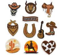 DHER Insignias de tela bordadas Parches adhesivos para coser Parches para planchar 11 piezas de dibujos animados Estilos bonitos bordado parche de tela,dibujos animados parche (B)