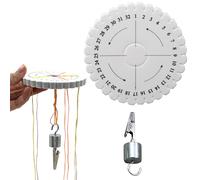 DHER Kumihimo peso trenzado trenzado, placa de fijación, herramienta de fijación de clip de cola de cordón hecho a mano