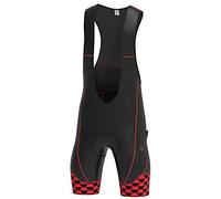 DHERA Culotte de ciclismo para hombre, pantalones cortos de compresión, transpirables, para ciclismo, fitness, deporte, Hombre, rojo, XXL(2XL)