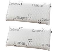 DHestia - Almohada Viscoelástica Carbono Activo Anti Malos Olores y Anti Humedades Doble Funda ViscoActive. (Pack 2 uds 75 cm)