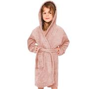 DHESTIA HOME - Albornoz de Baño Juvenil y Niños con Capucha, Bolsillos y Cinturón 100% Algodón Color Color B Talla 6_years