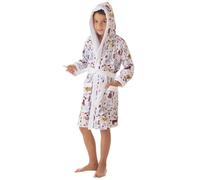 DHESTIA HOME - Albornoz Infantil de Terciopelo 100% Algodón Estampado Modelo Animals Color Único Talla 10_years