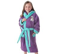 DHESTIA HOME - Albornoz Infantil Niñas 100% Algodón Bolsillos y Capucha Rai Sirenita Color Único Talla 2_years