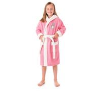 DHESTIA HOME Albornoz Infantil Niñas - Algodón Natural - Baño y Ducha - Capucha y Bolsillos - OekoTex Standar Color New Unicorn Talla 2_years