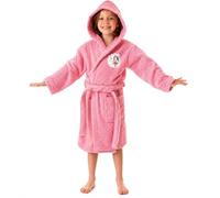 DHESTIA HOME Albornoz Infantil Niñas - Algodón Natural - Baño y Ducha - Capucha y Bolsillos - OekoTex Standar Color Little Princess Talla 6_years