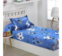 DHESTIA HOME Colcha Bouti Ajustable Cama Nido Infantil y Juvenil de Verano Fútbol Quick Color Único Talla Cama 90