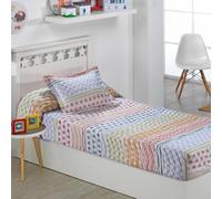 DHESTIA HOME - Colcha Bouti Ajustable Cama Nido Infantil y Juvenil de Verano Marsella Color Único Talla Cama 105