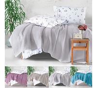 DHESTIA HOME - Colcha Piqué Multiusos Nido Abeja 100% Algodón para Cama Metali de Sibiles Color Gris Talla 240x240 cm